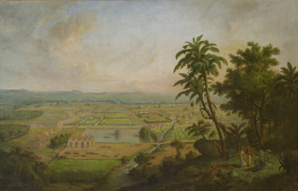Marius Vasselon (1841-1924), Paysage d’Amérique du Sud, huile sur toile